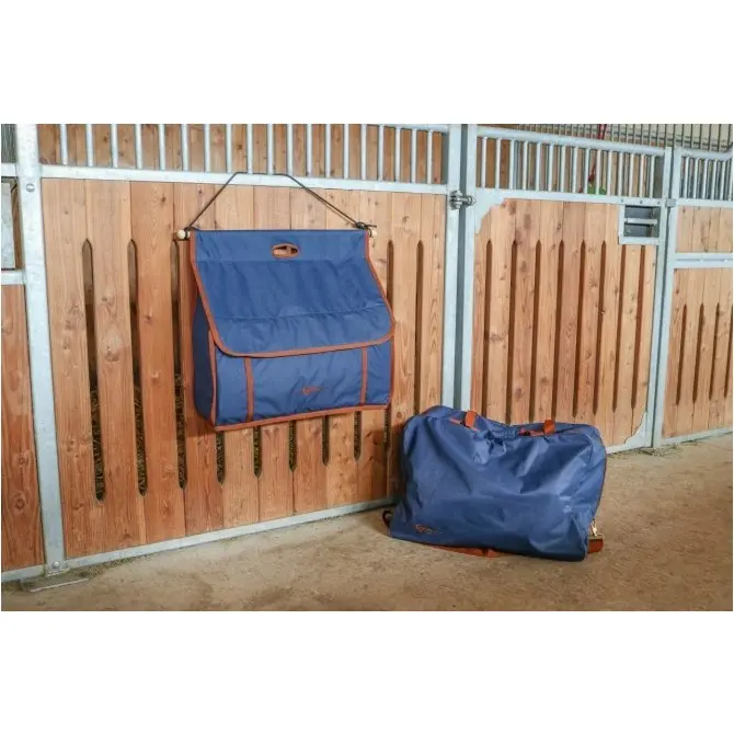 Boxentasche MILANO navy/camel 66x25x60cm