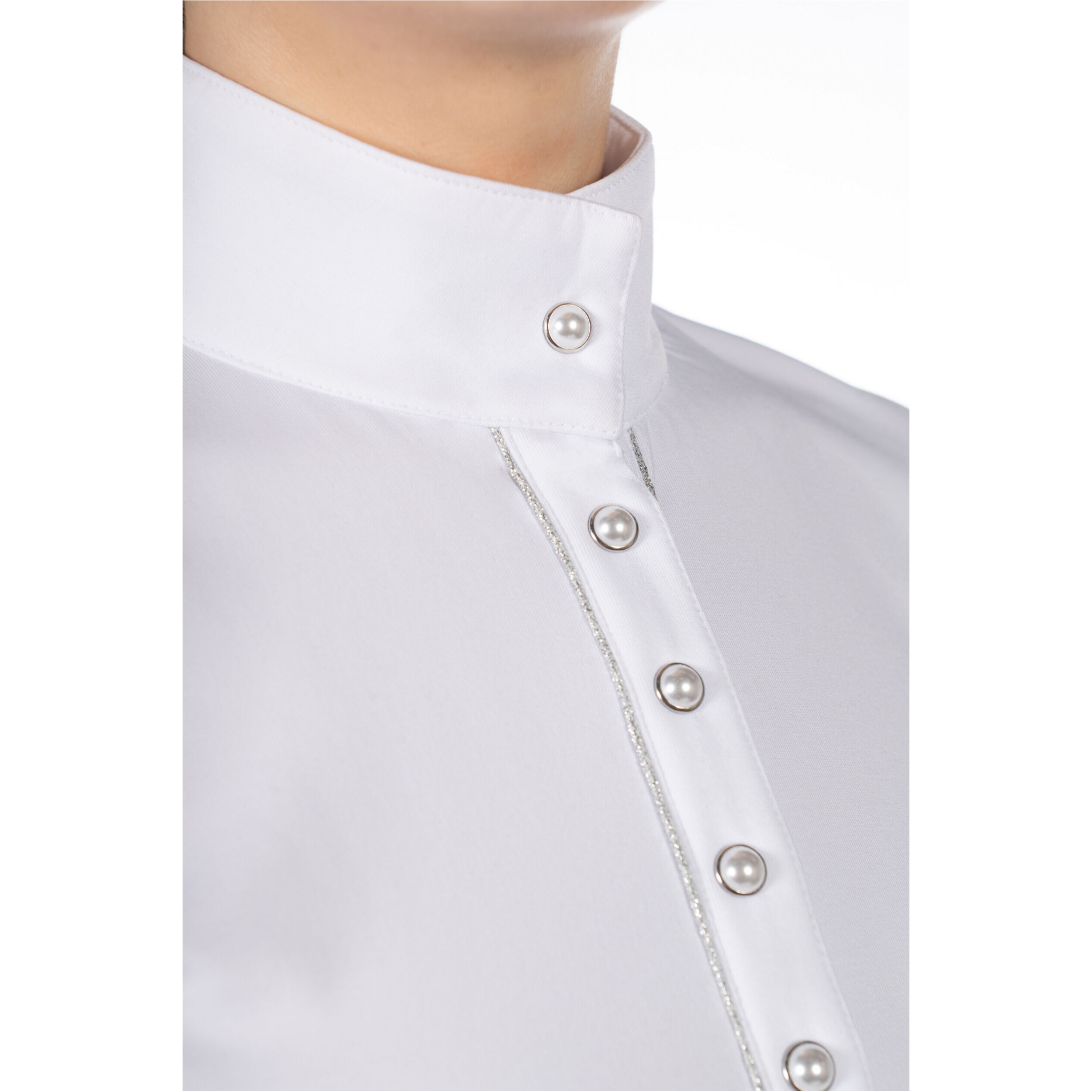 Damen Turniershirt Langarm EMILIA weiß