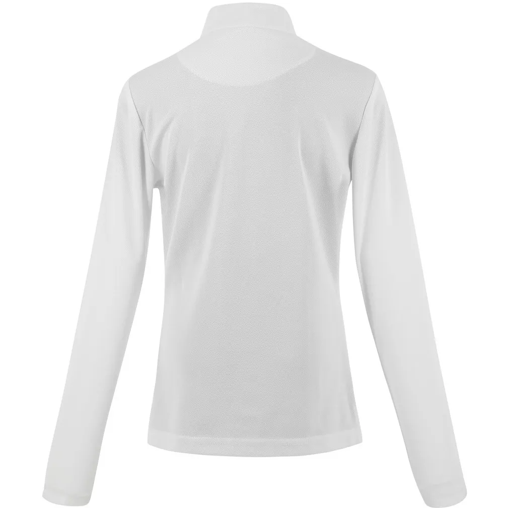 Damen Turniershirt Langarm BUFFY weiß