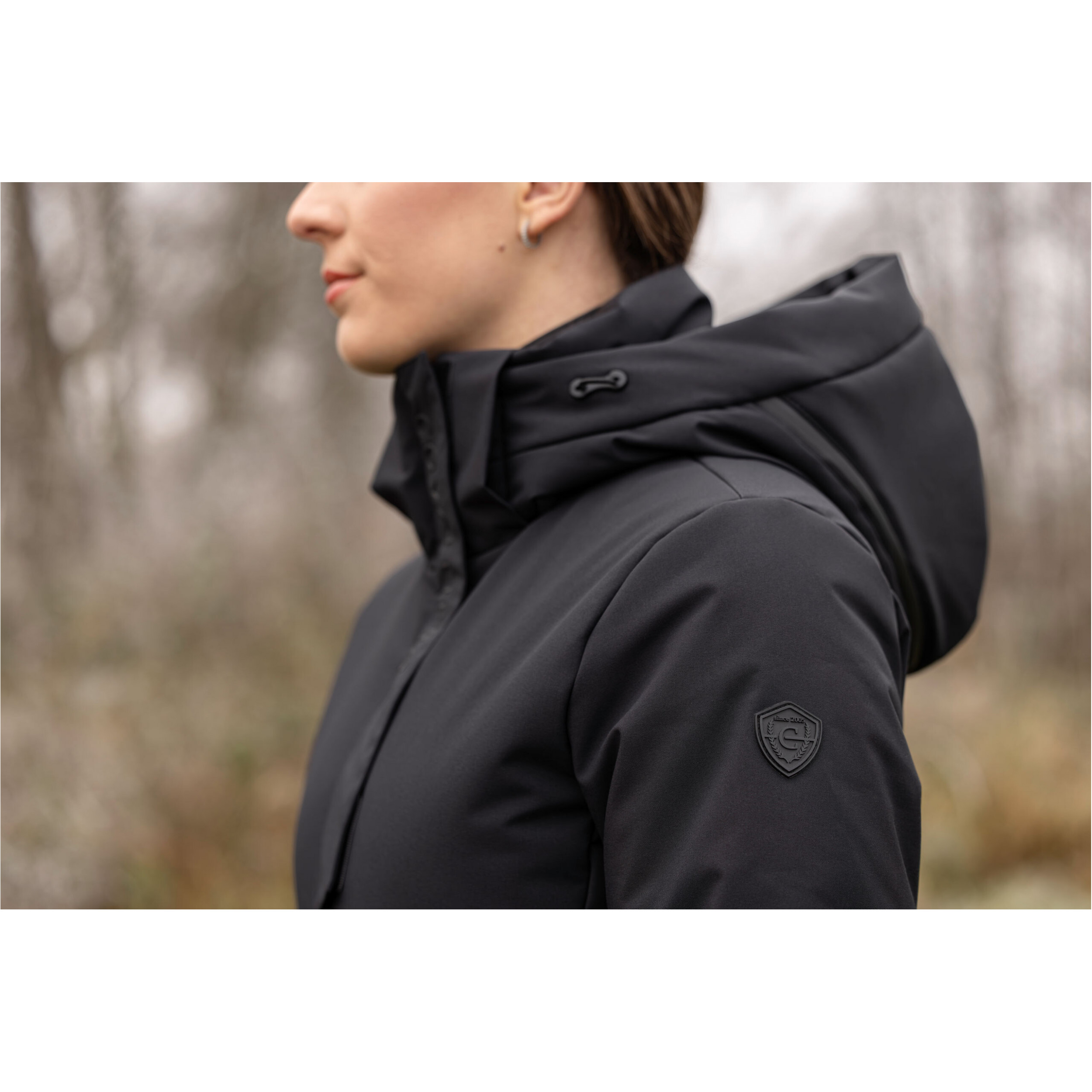 Damen Reitmantel H/W 2025 schwarz