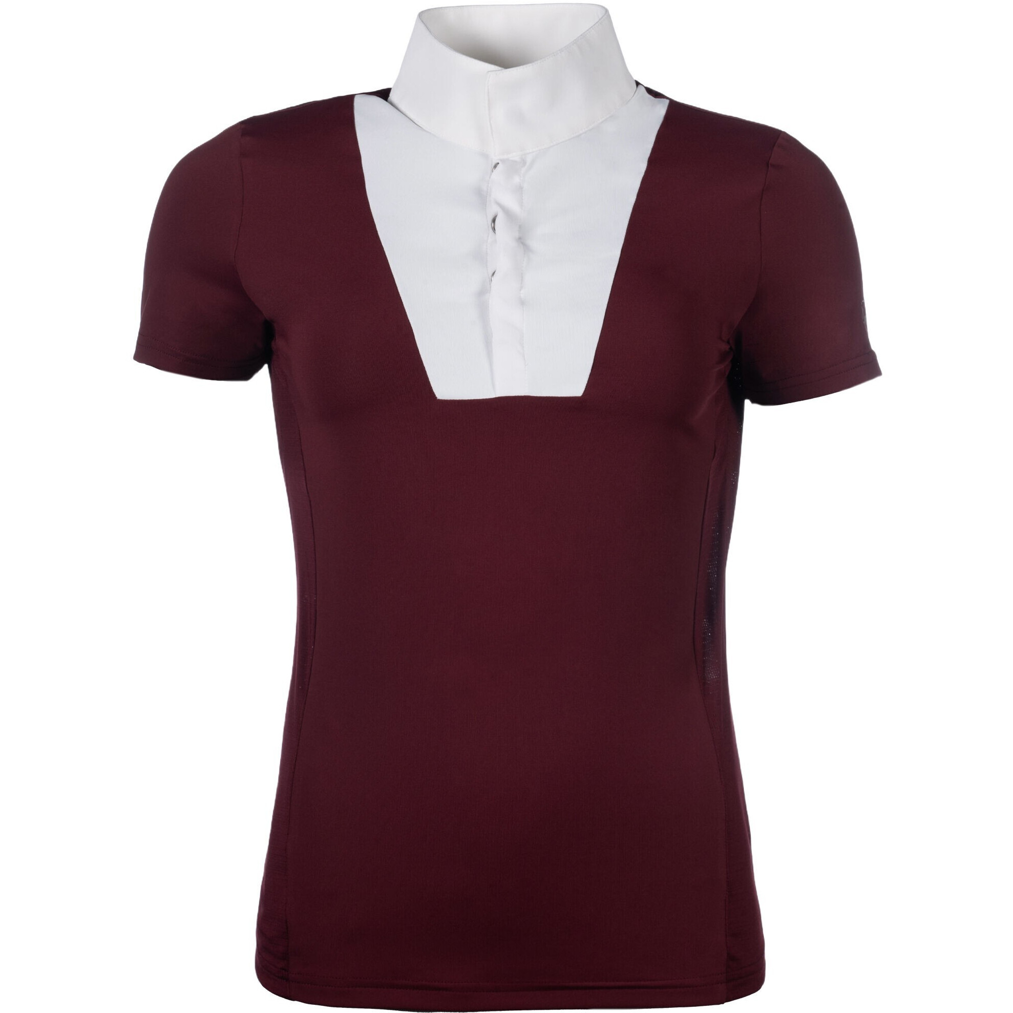 Damen Turniershirt Kurzarm VIRGINIA bordeaux