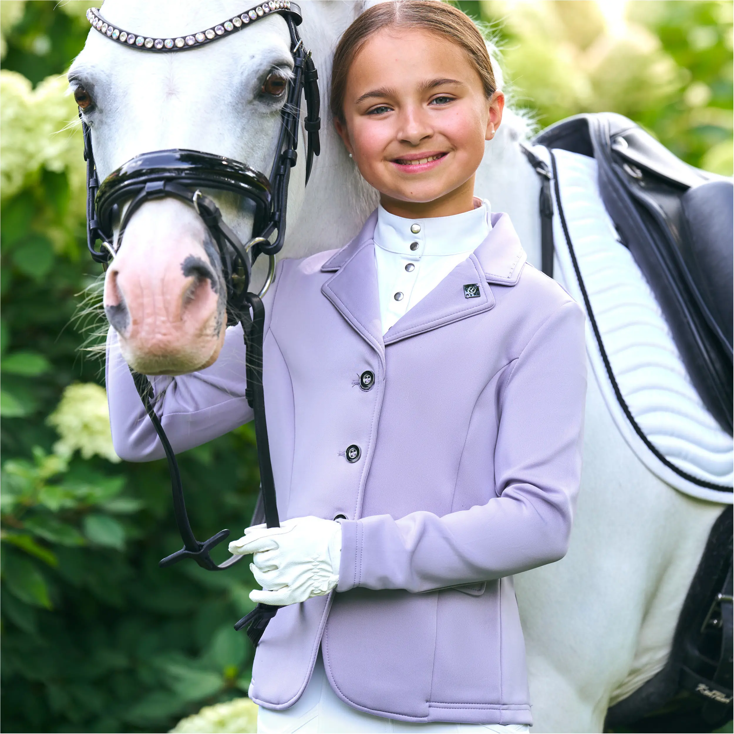 Kinder Turnierjacket IRHBasic Glam wisteria