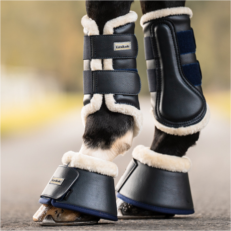 Hufglocken (2er Set) marine/beige