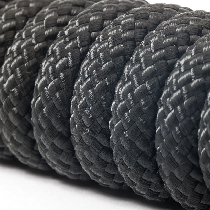 Führstrick mit Karabinerhaken schwarz