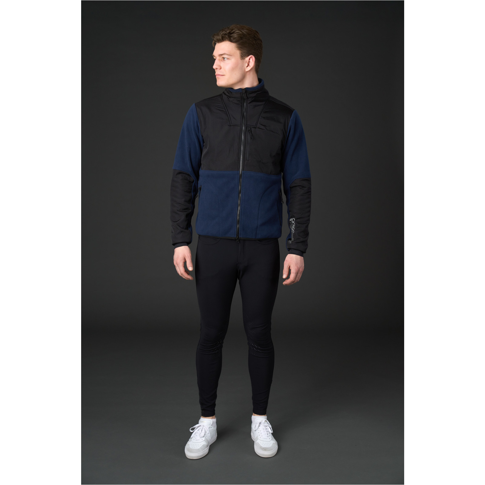 Herren Fleecereitjacke NEIL navy