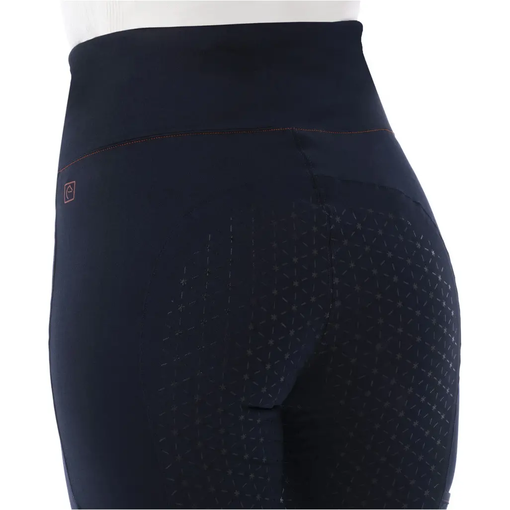 Damen Reitleggings Silikon Vollbesatz LYLY marineblau