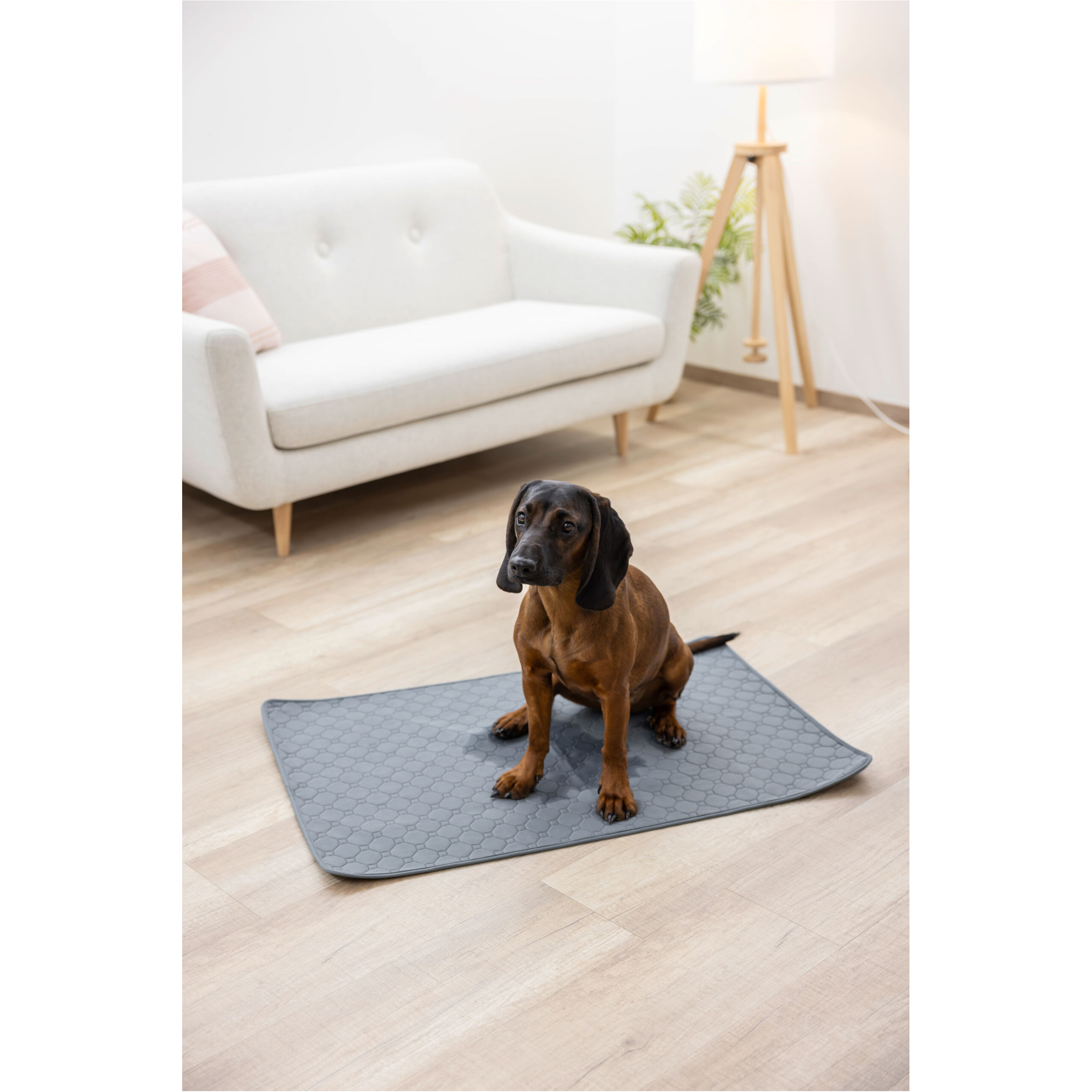 Waschbare Urinunterlage grau