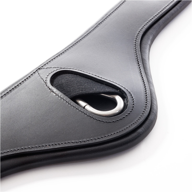 Ledersattelgurt geölt mit Elast ATLAS schwarz