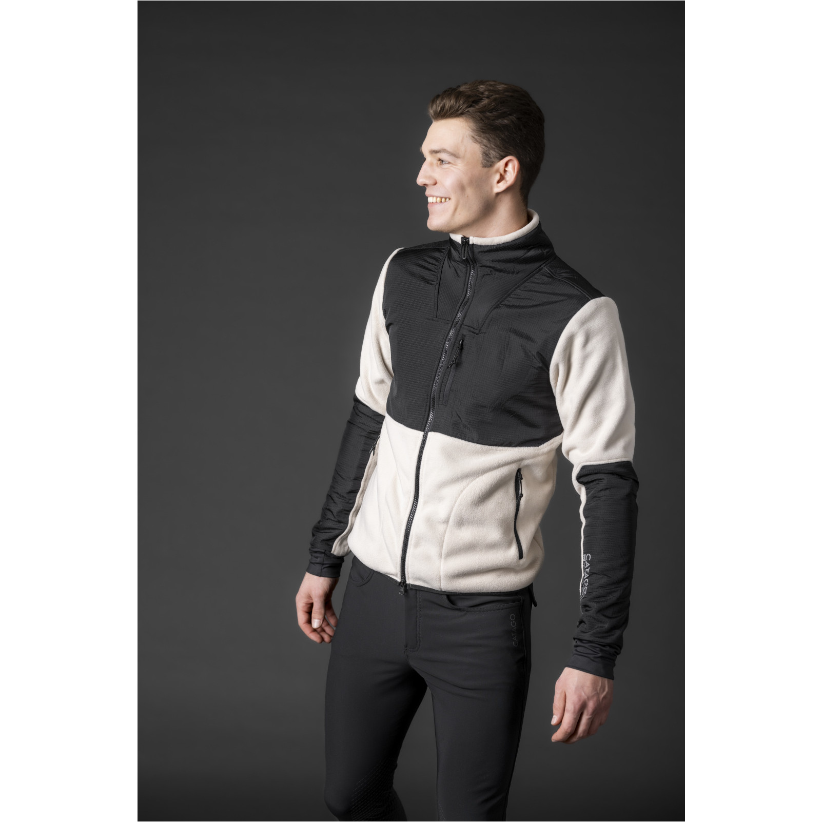Herren Fleecereitjacke NEIL sandshell
