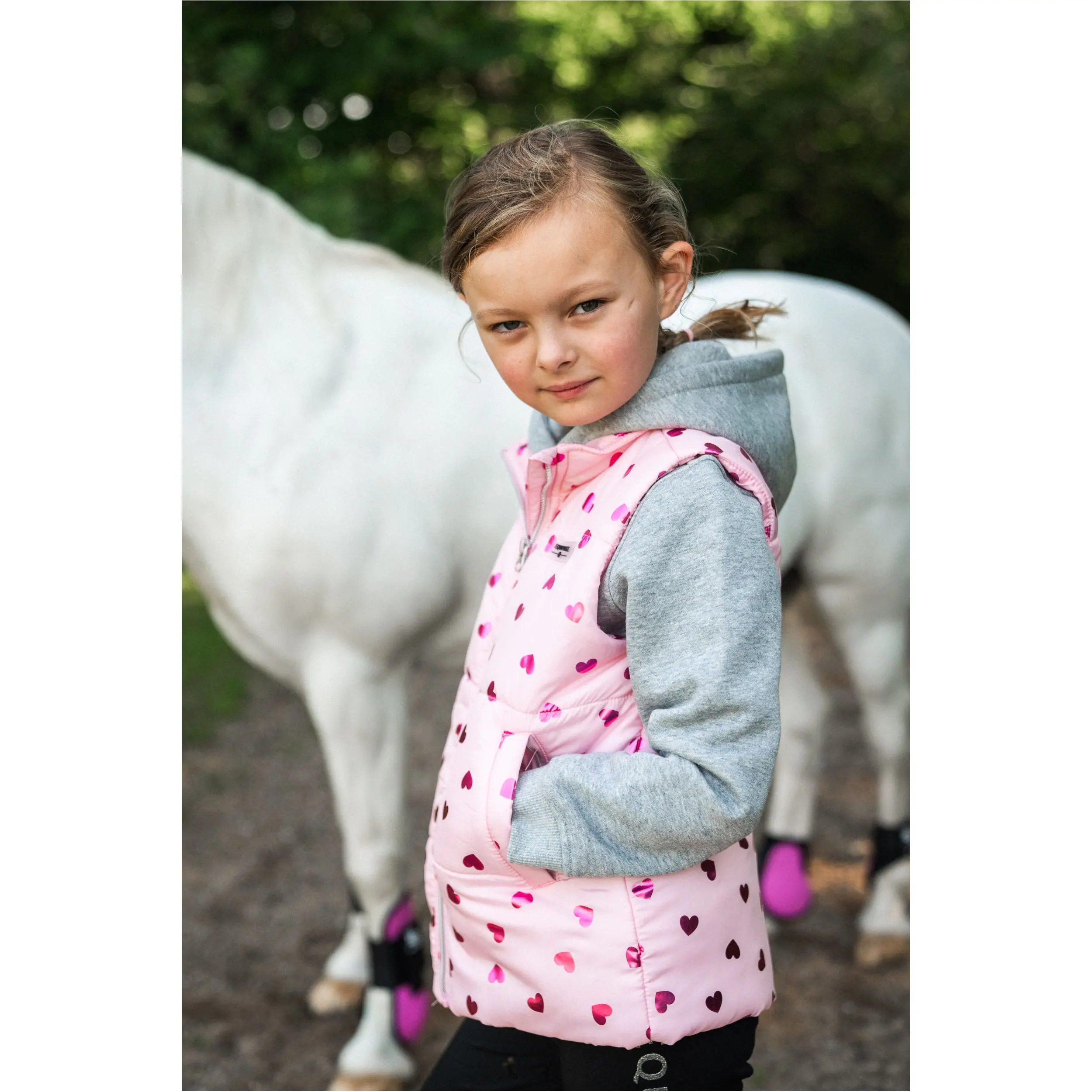 Kinder Reitweste THILDA pink mist