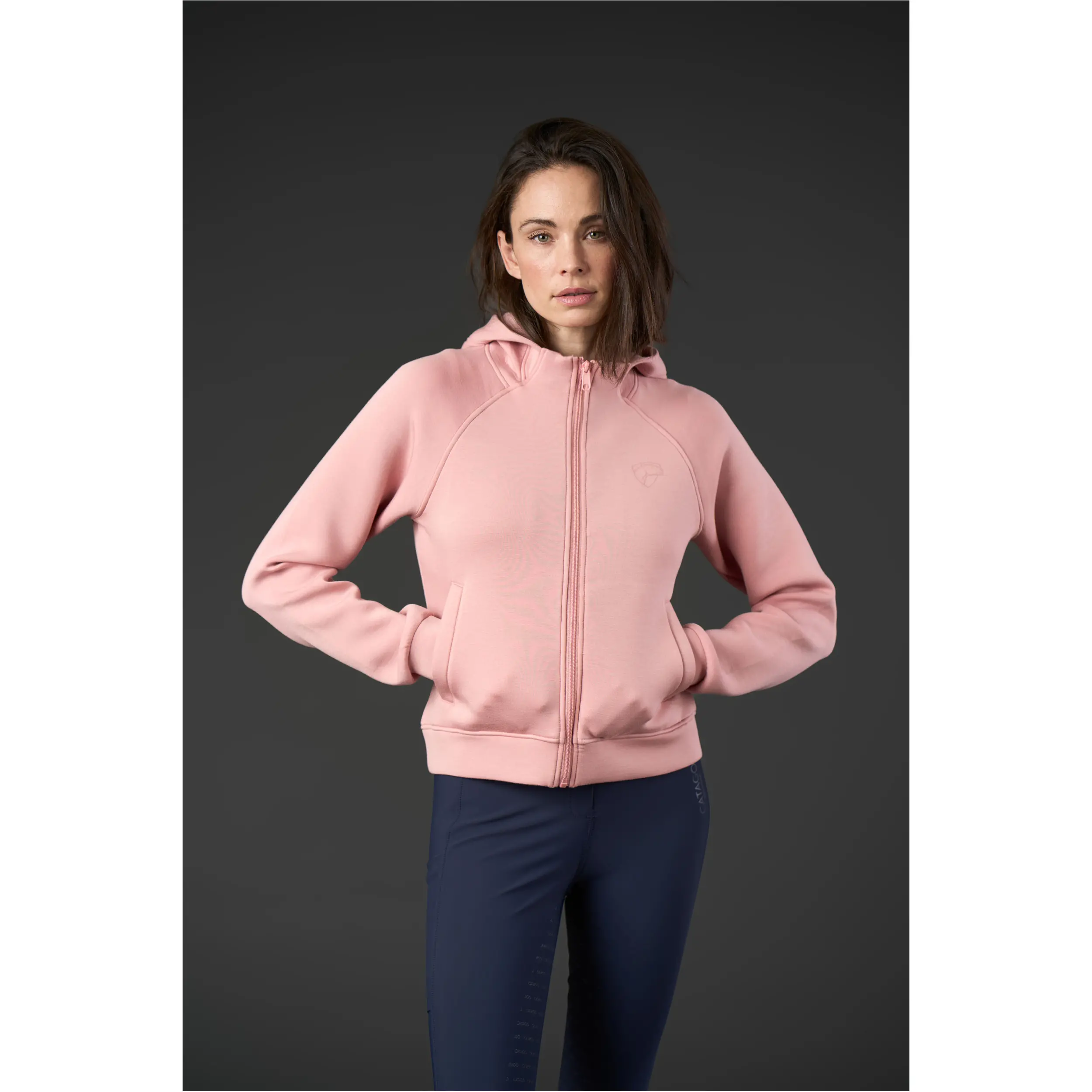 Damen Hoodie mit Reißverschluss AMARA burnished lilac
