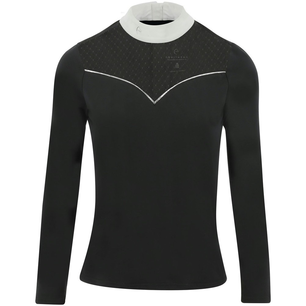Damen Turniershirt Langarm VALENCIA schwarz