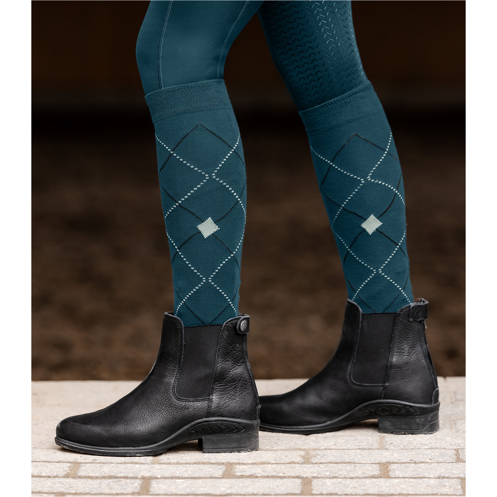 Reitsocken ARGYLE petrolblau Reitsocken ARGYLE petrolblau