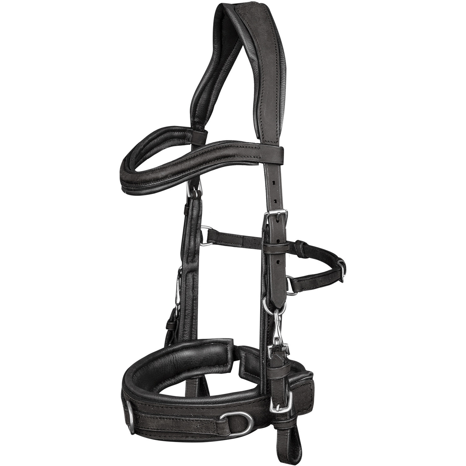 Kappzaum ANATOMIC Echtleder schwarz