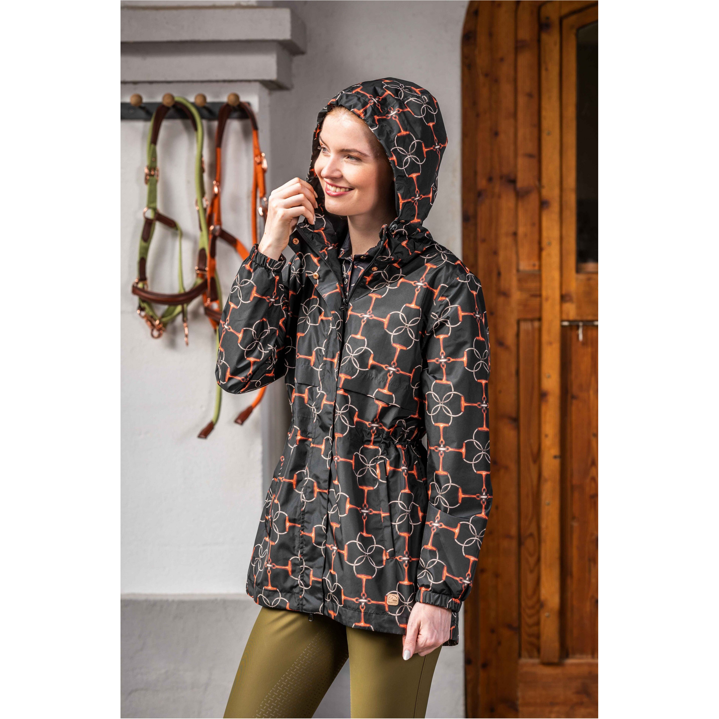 Damen Regenjacke EDINBURGH schwarz