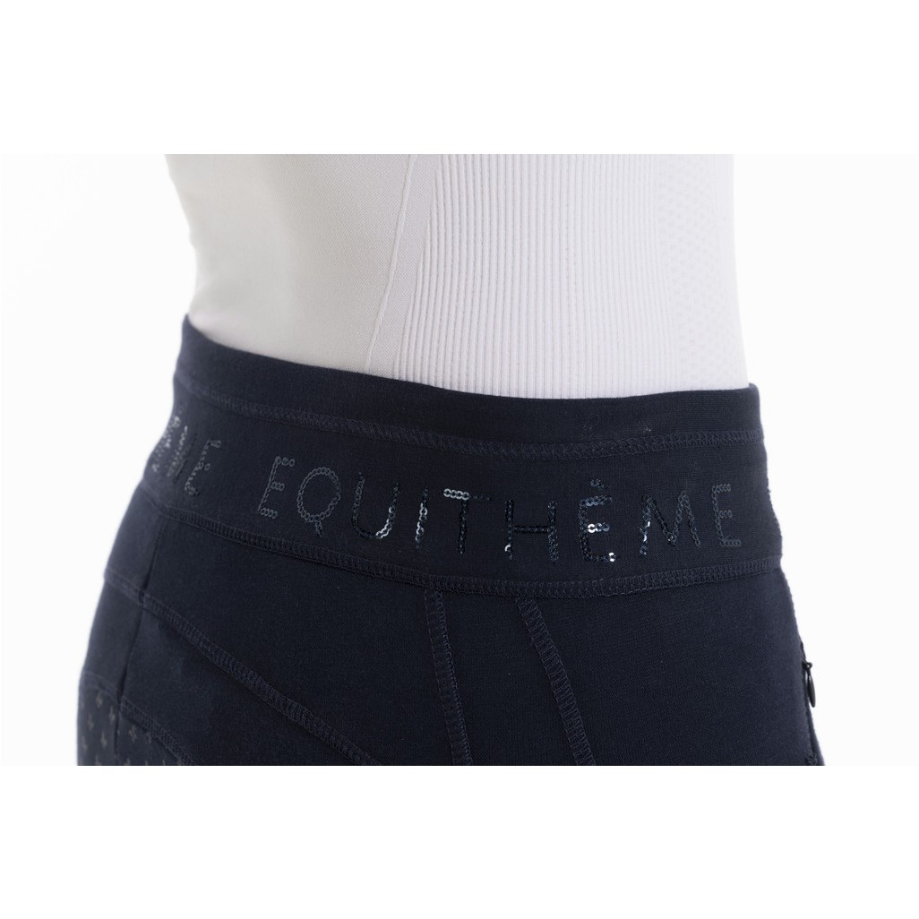 Damen Reitleggings Silikon Vollbesatz PAMELA Bio-Baumwolle marineblau