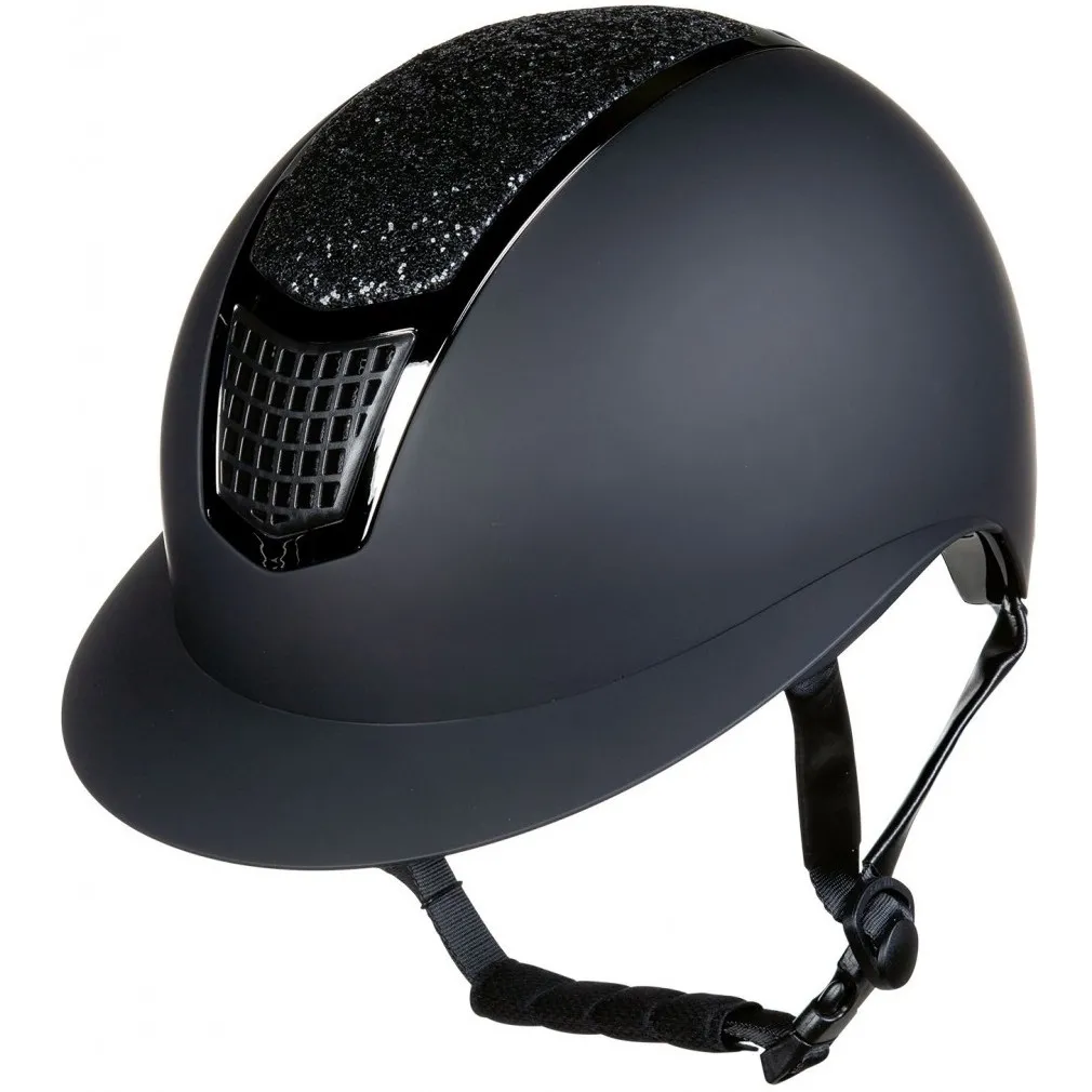Damen Reithelm GLAMOUR SHIELD schwarz/schwarz