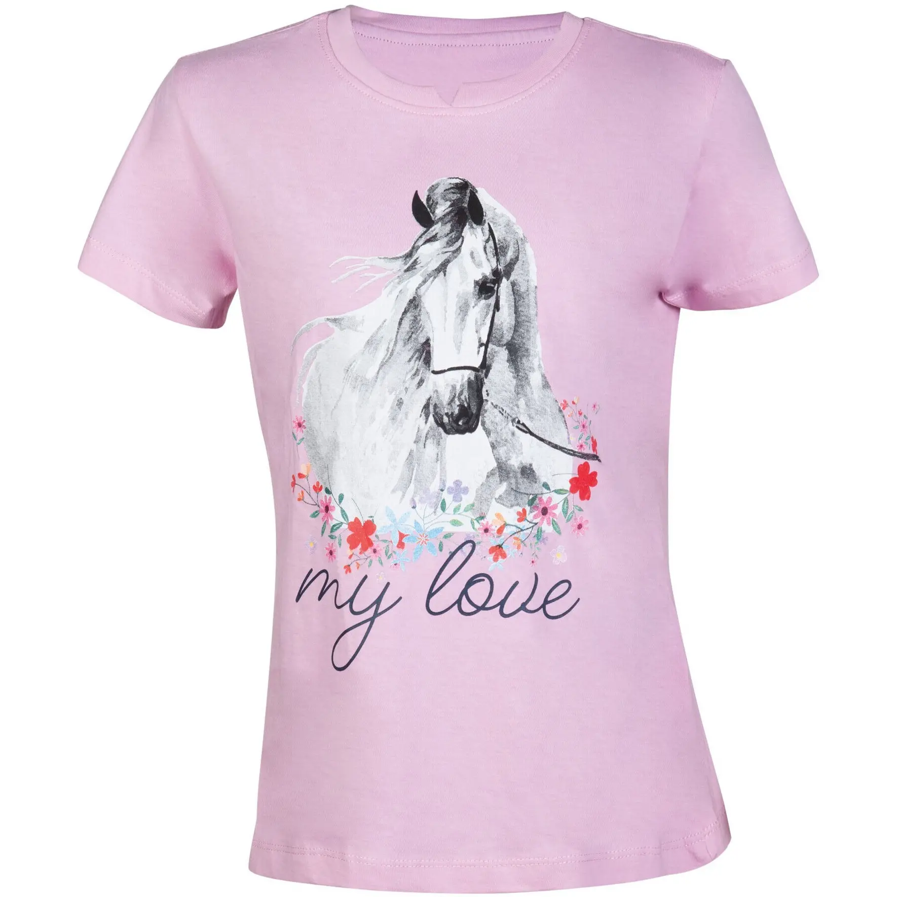 Kinder T-Shirt HORSE SPIRIT rosa