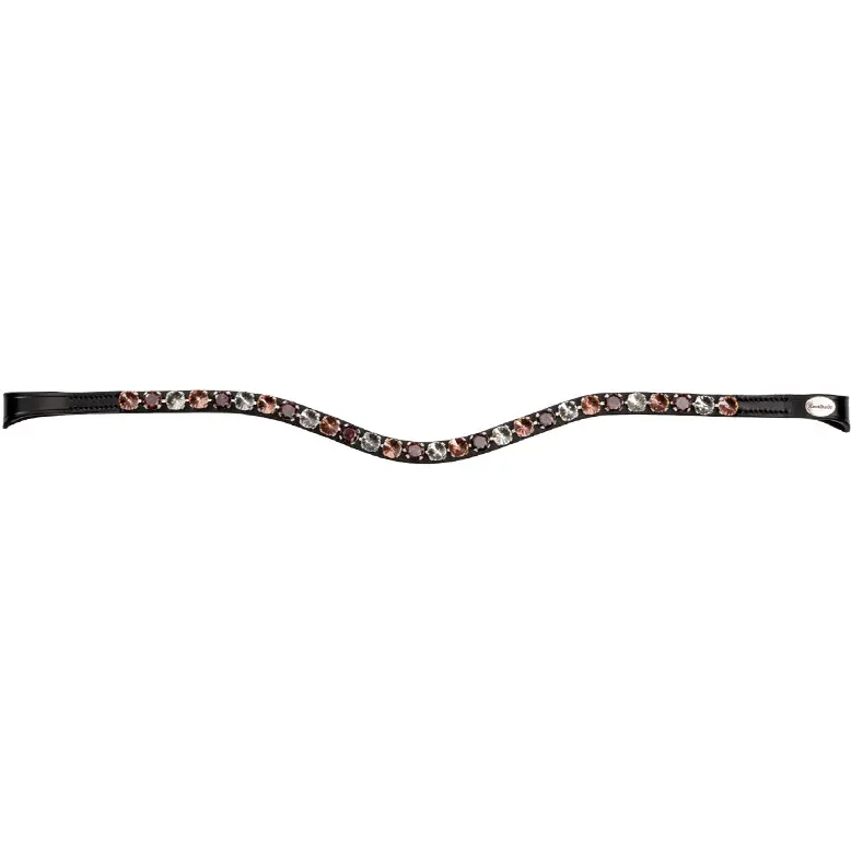 Stirnband BURGUNDY schwarz/bordeaux/rosé
