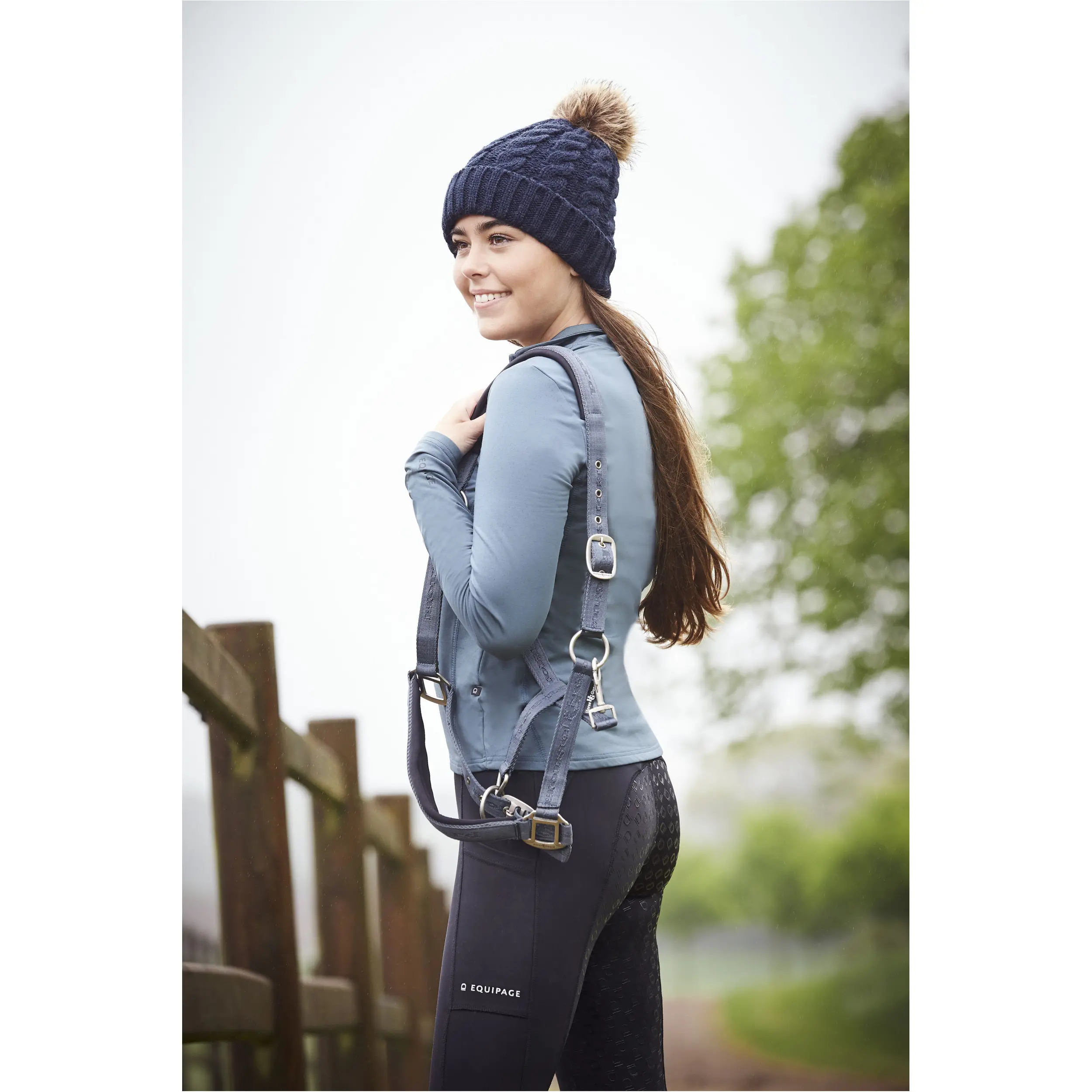 Damen Reitleggings Silikon Vollbesatz DALENA schwarz