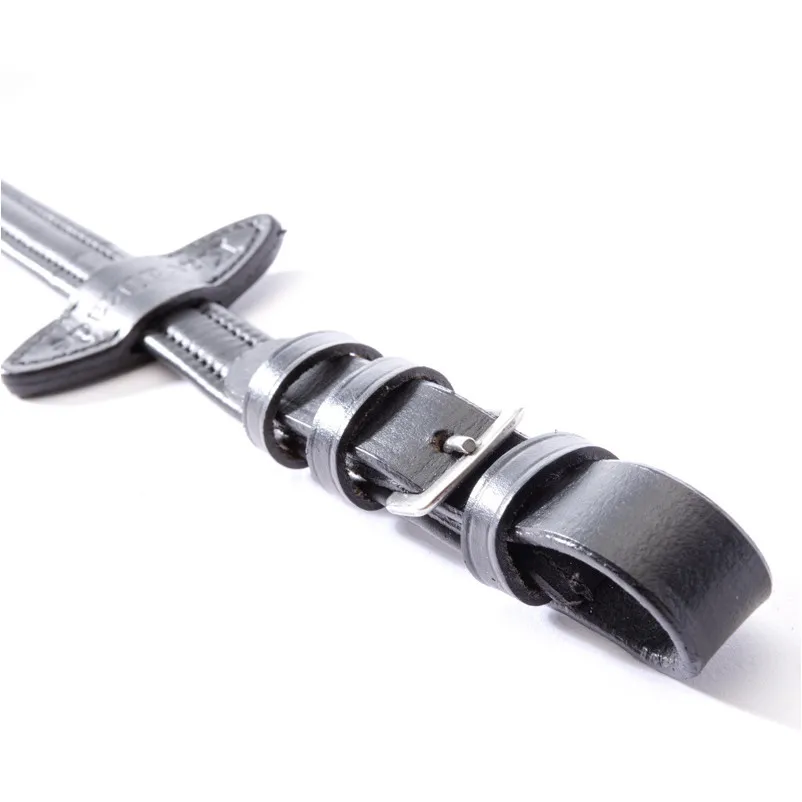 Softleder Zügel 5 Stege schwarz 16mm