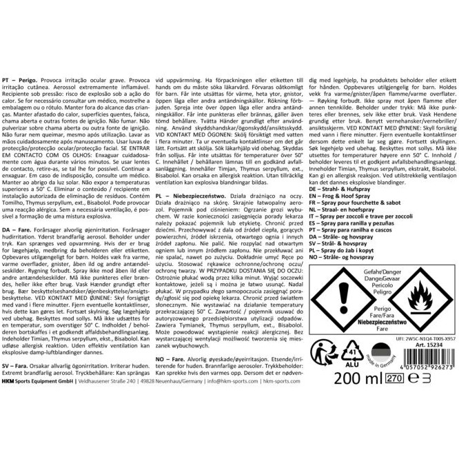 Strahl- und Hufspray weiß 200ml