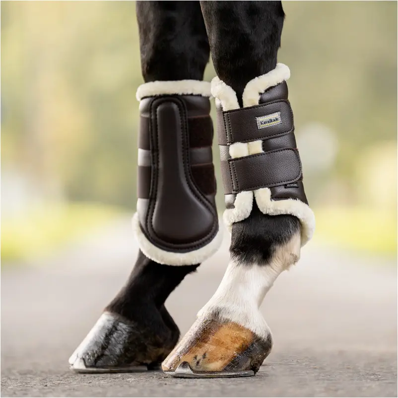 Gamaschen mit Kunstfell (2er Set) ANATOMIC Vegan braun/beige
