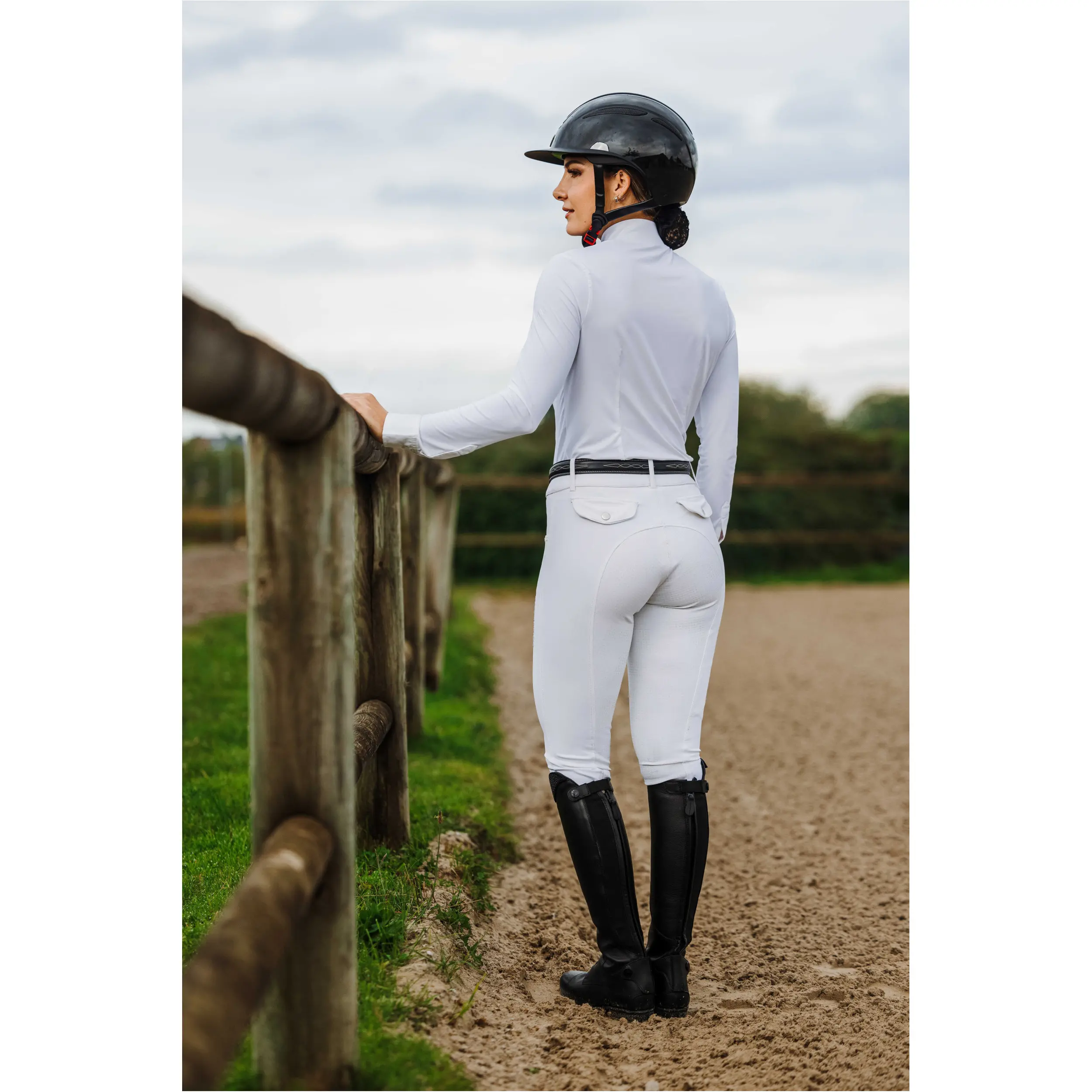 Damen Turnierbluse JULIE weiß