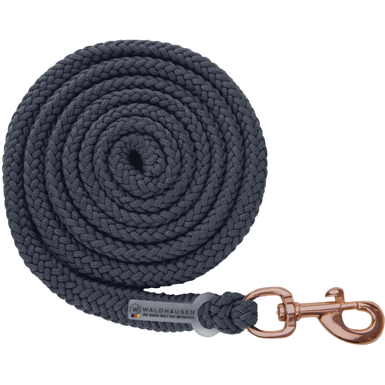 Anbindestrick mit Karabinerhaken MODERN ROSÉ nachtblau/roségold