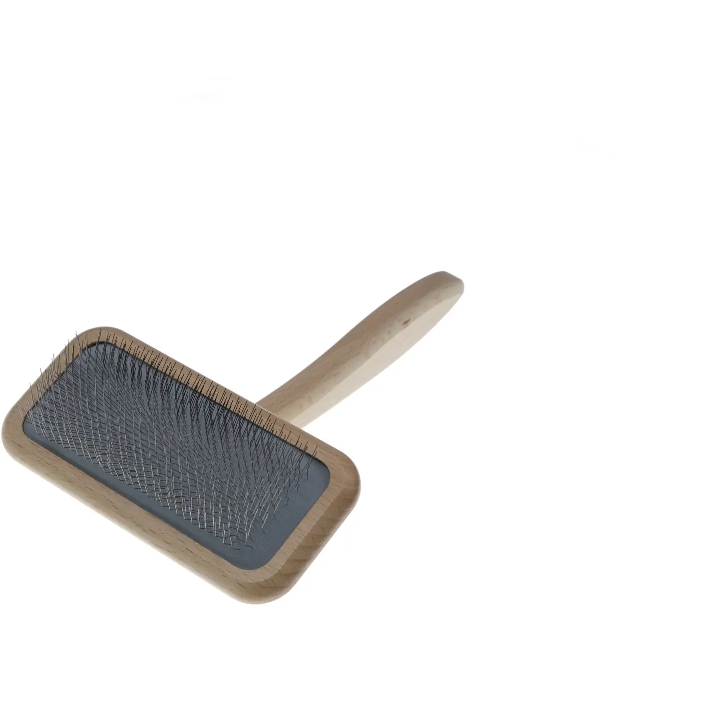 Hundebürste MILO SLICKER flach groß natur