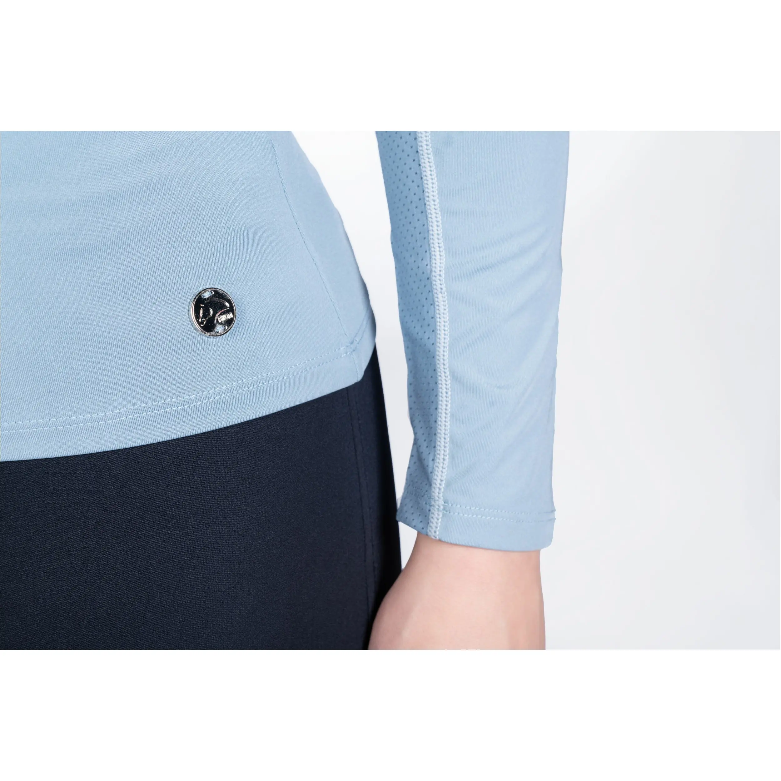 Damen Funktionsshirt Langarm BLOOMSBURY rauchblau