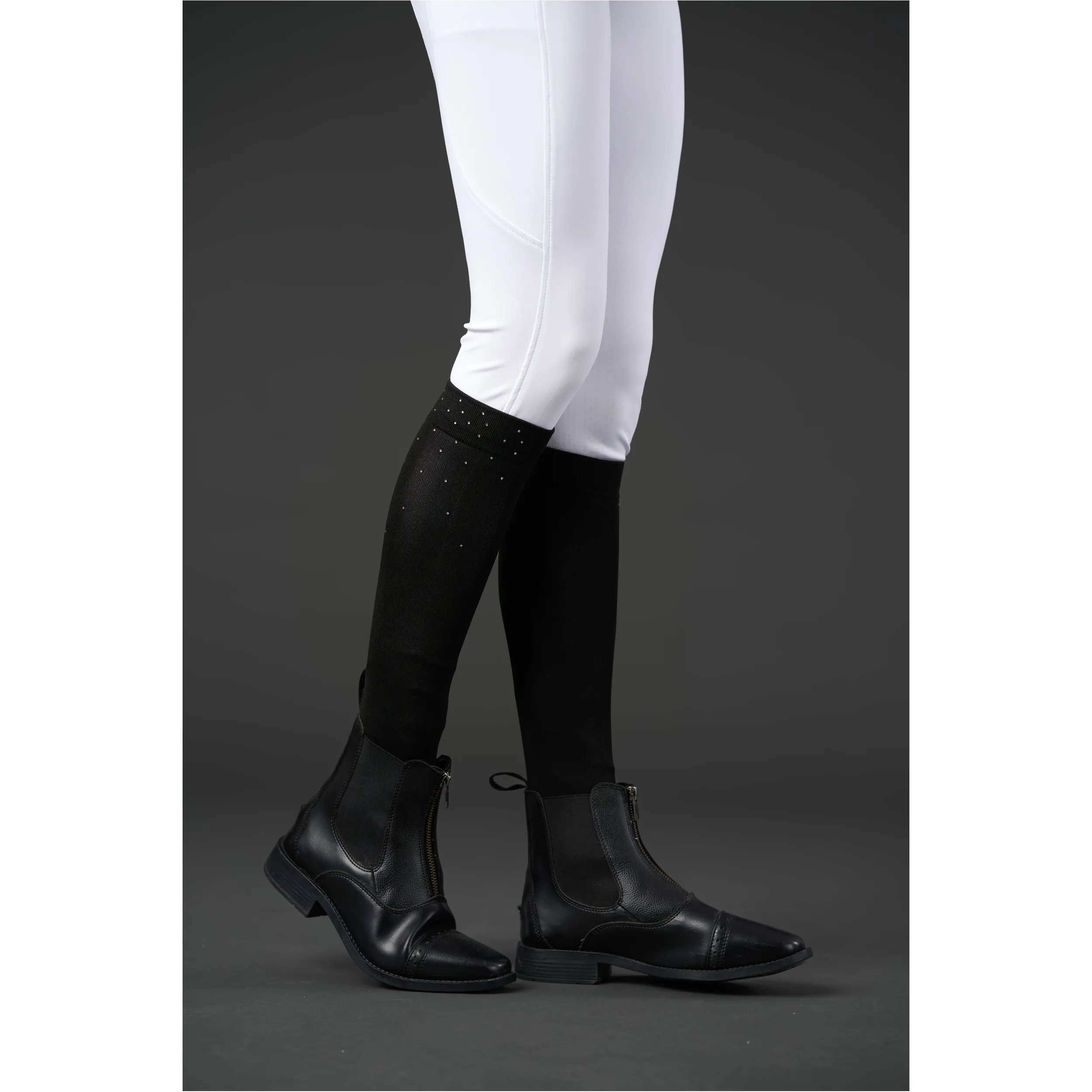 Reitsocken RHINESTONE schwarz