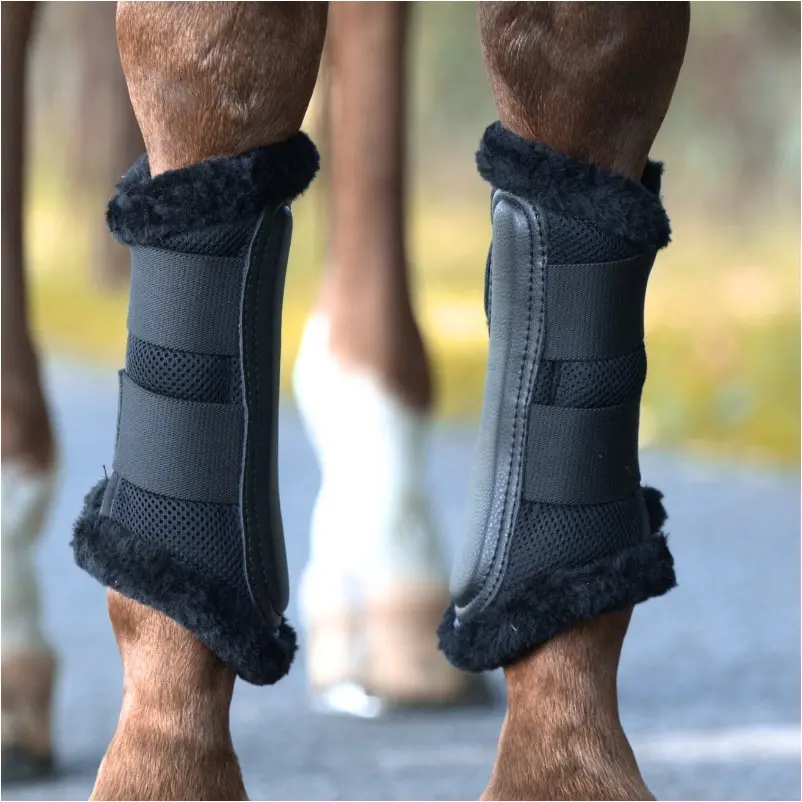 Gamaschen mit Kunstfell ANATOMIC MESH schwarz