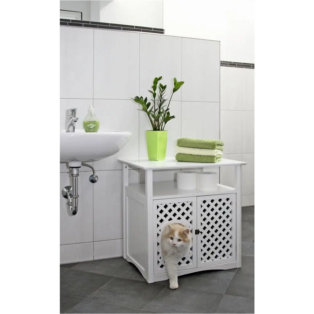 Katzenschrank HELENA weiß 64x46x65cm  Katzenschrank HELENA weiß 64x46x65cm