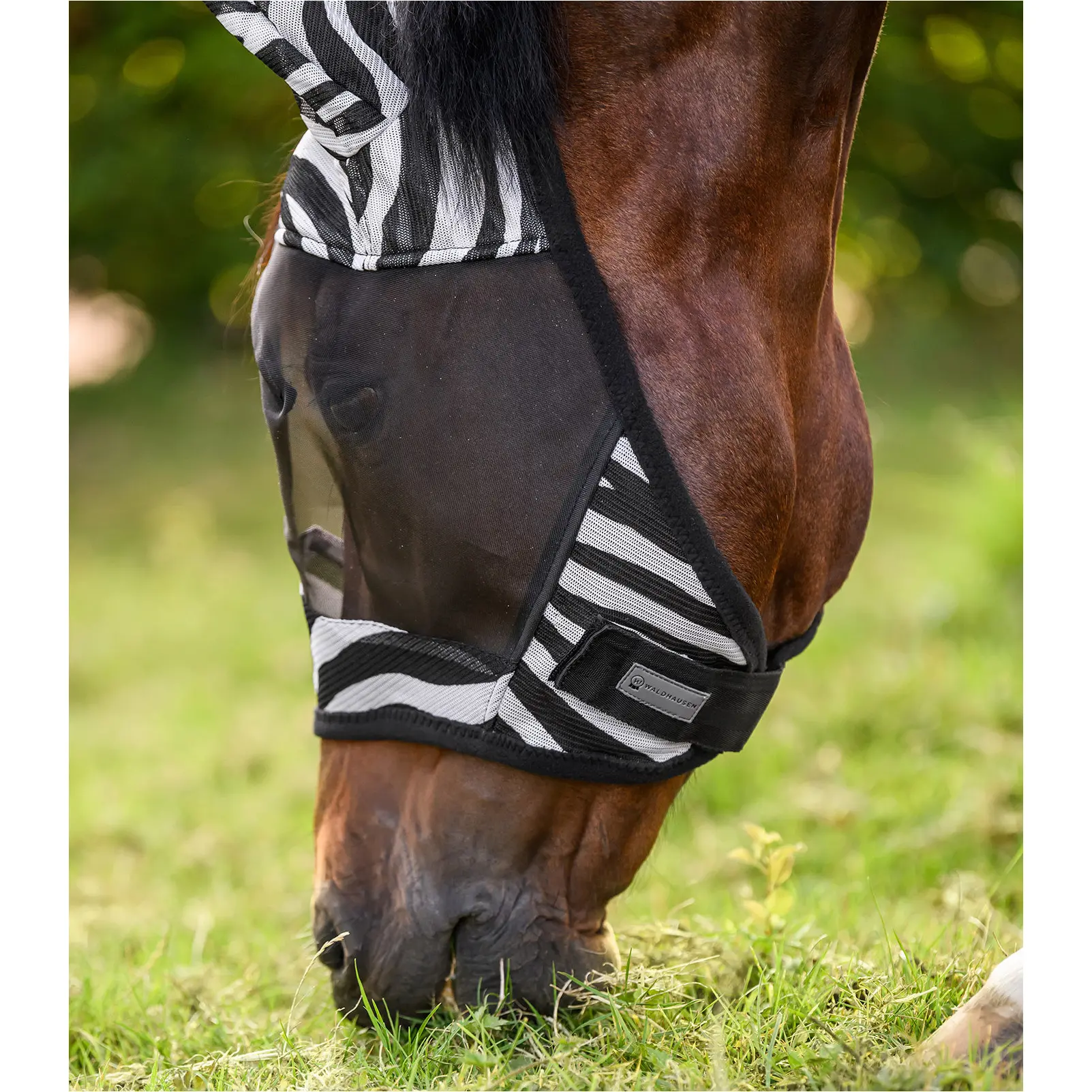 Fliegenmaske ZEBRA schwarz/weiß