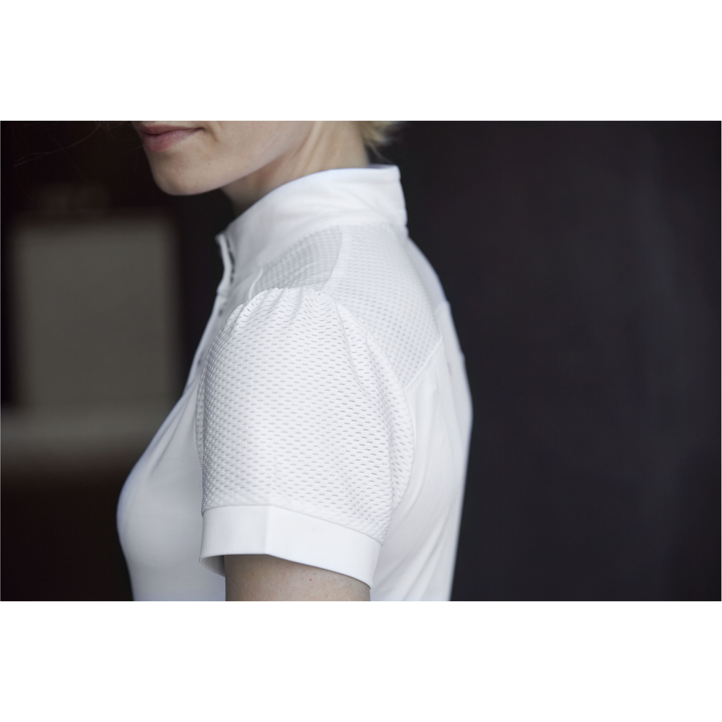 Damen Turniershirt Kurzarm HAZEL weiß