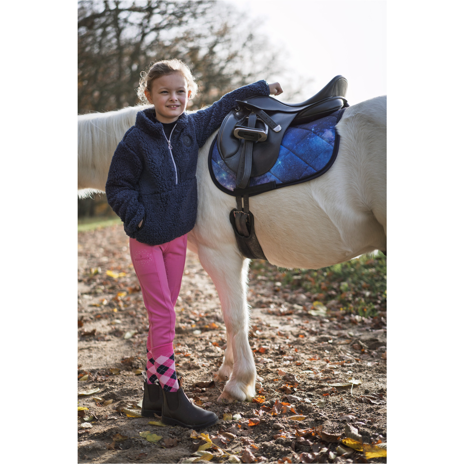 Winter Kinder Reitleggings Silikon Vollbesatz SOPHIA phlox pink Winter Kinder Reitleggings Silikon Vollbesatz SOPHIA phlox pink