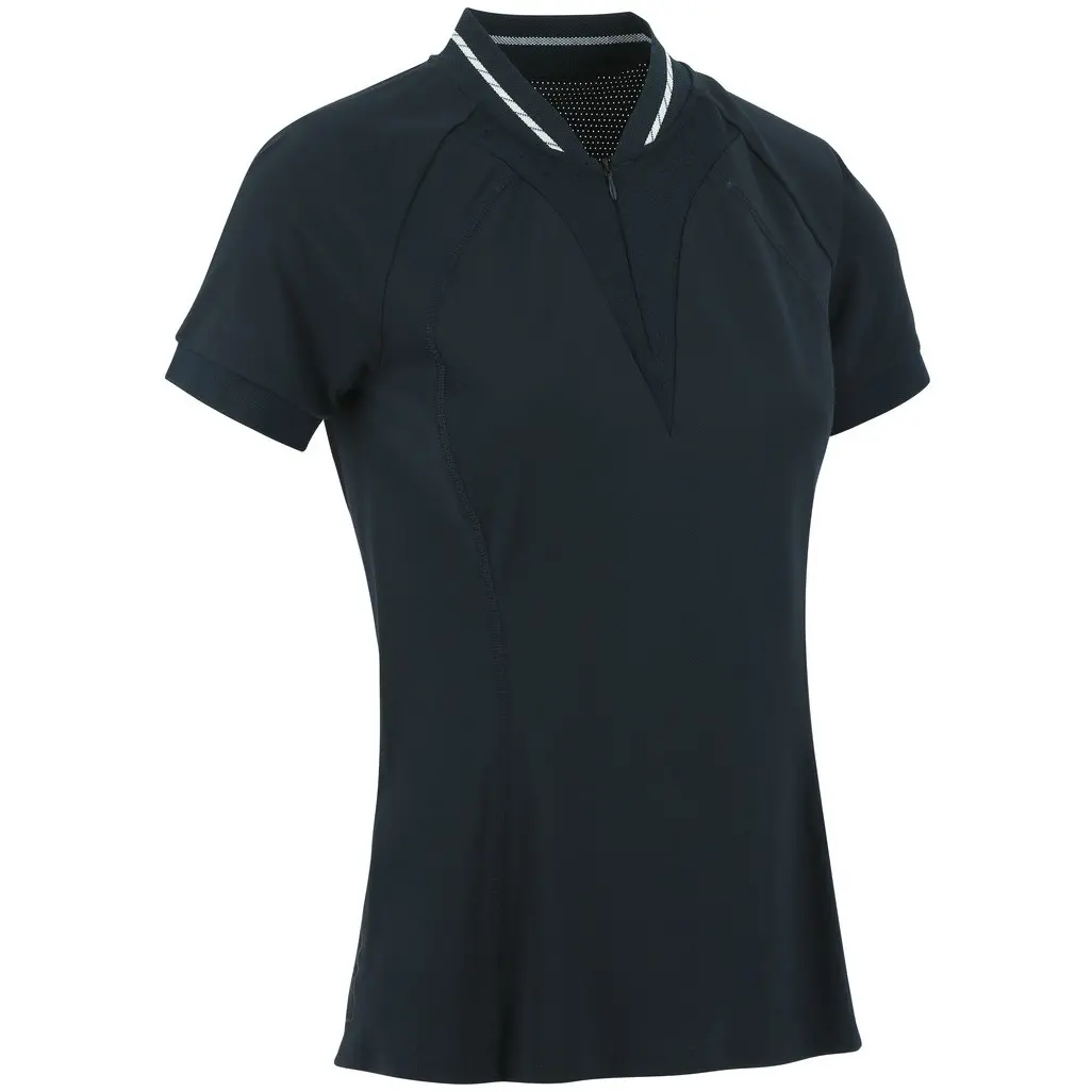 Damen Funktionsshirt ELODIE mit Mesheinsätzen marineblau Damen Funktionsshirt ELODIE mit Mesheinsätzen marineblau