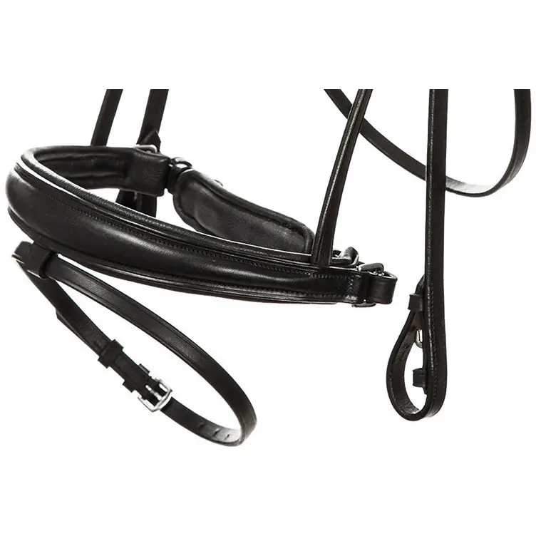 Trensenzaum mit schwedischen Reithalfter MIA schwarz