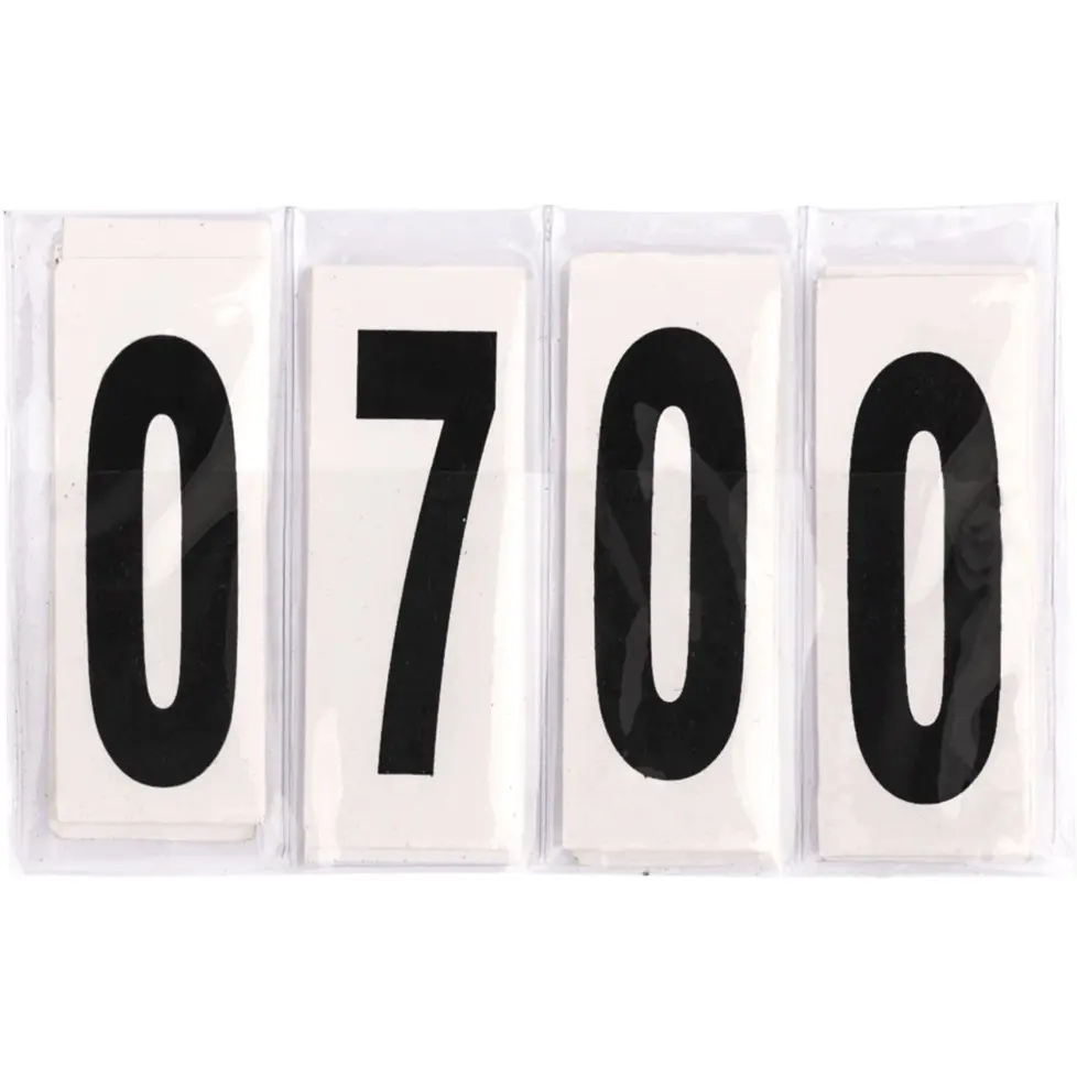 Startnummern Lackleder rechteckig schwarz