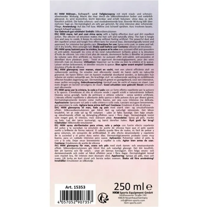 Mähnenspray FIONA rosa 250ml