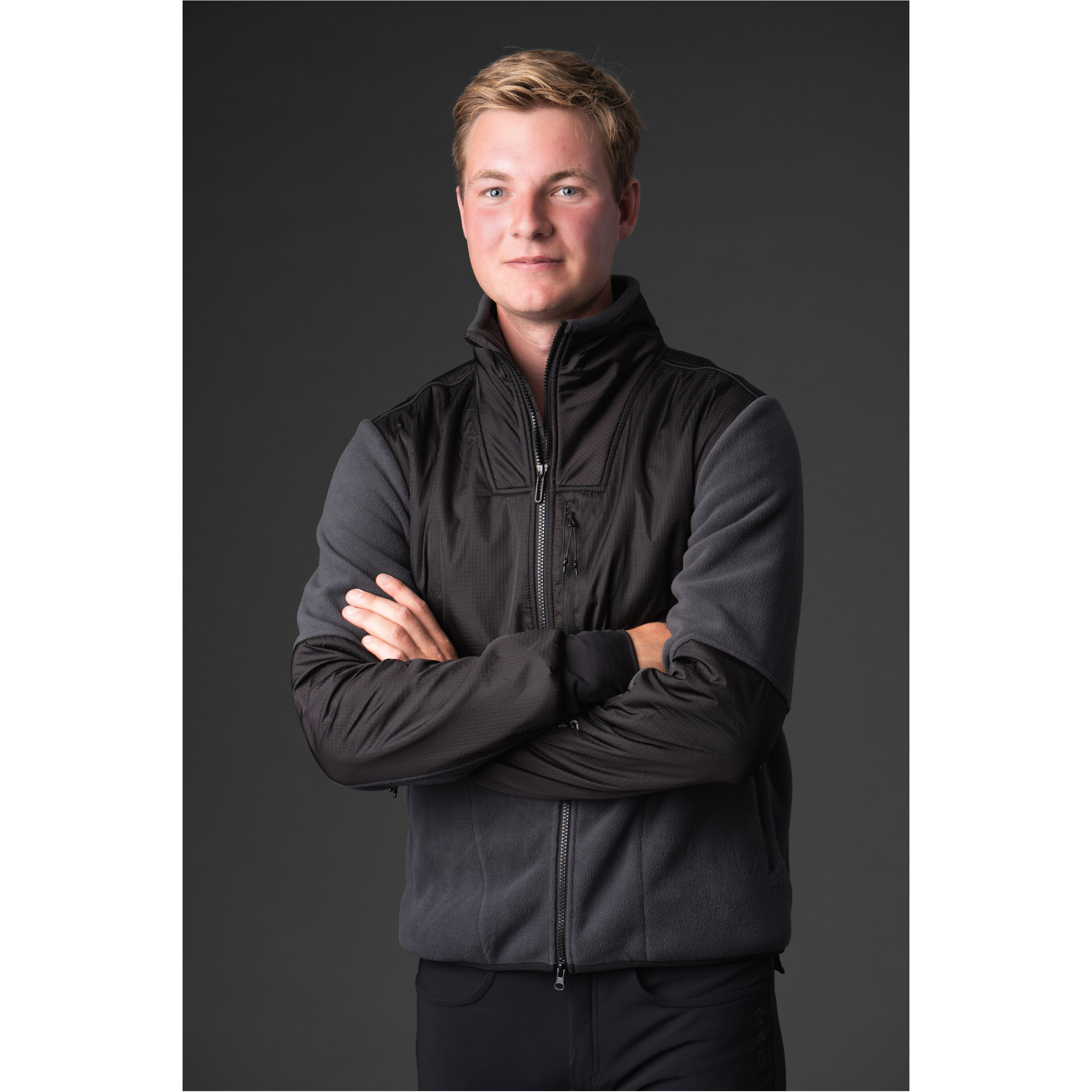 Herren Fleecereitjacke NEIL asphalt