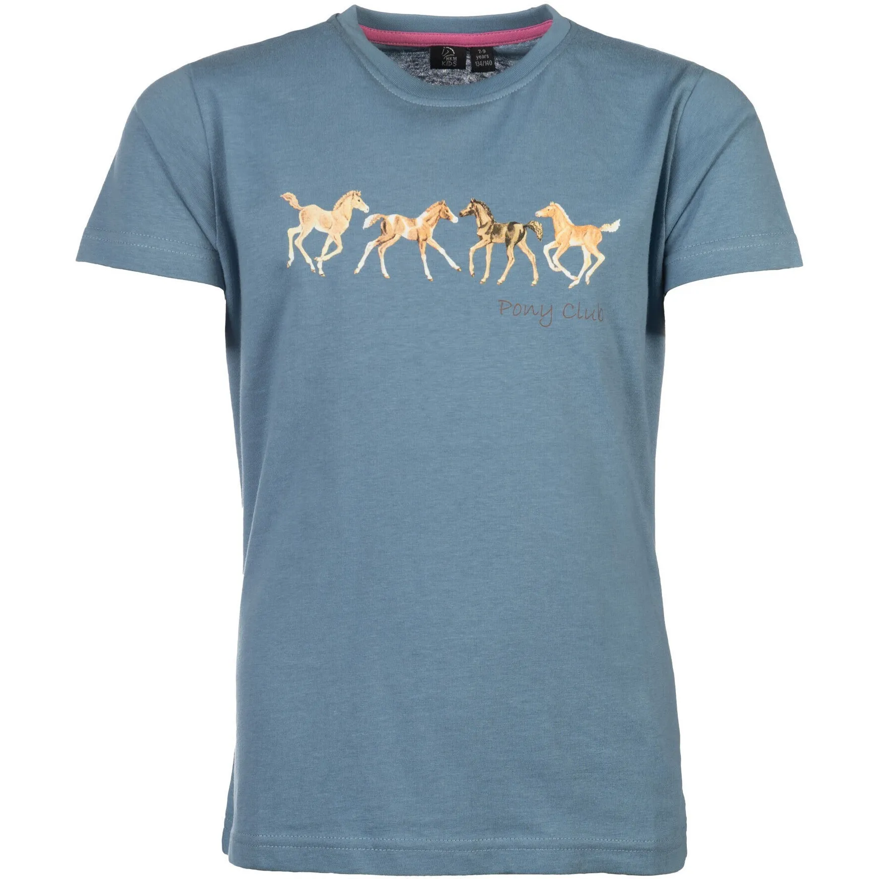 Kinder T-Shirt PONY CLUB rauchblau