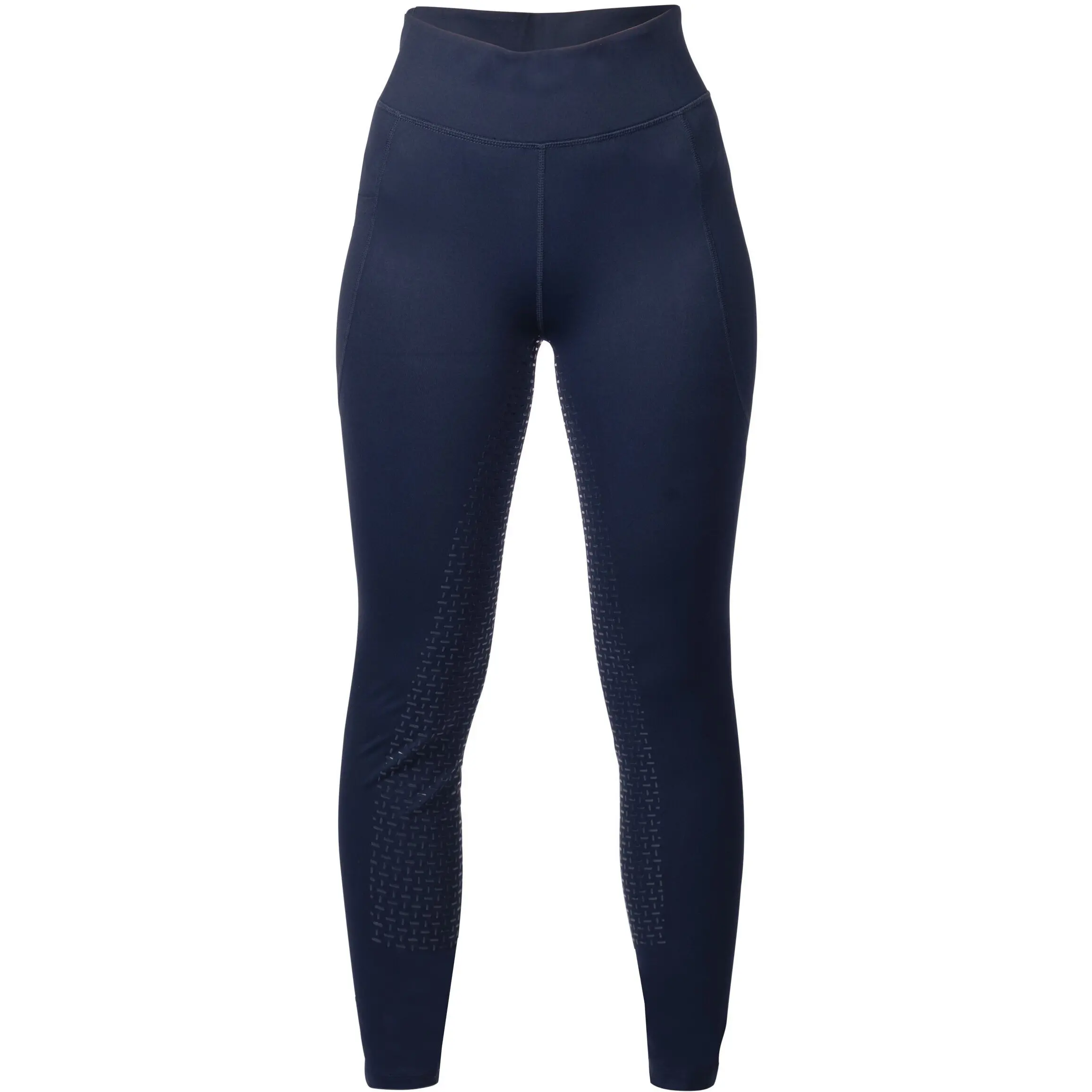 Damen Reitleggings Silikon Vollbesatz MESH II dunkelblau
