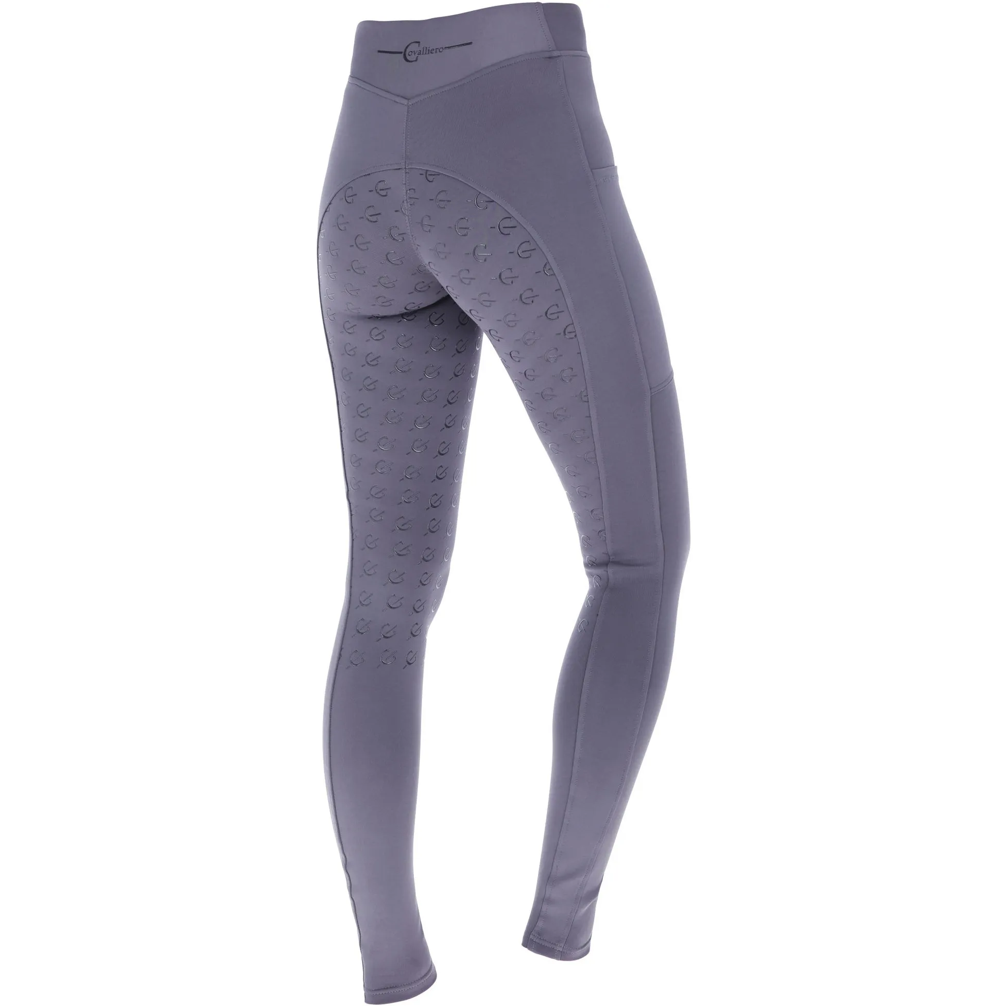Damen Reitleggings Silikon Vollbesatz CLASSIC STAR graphite