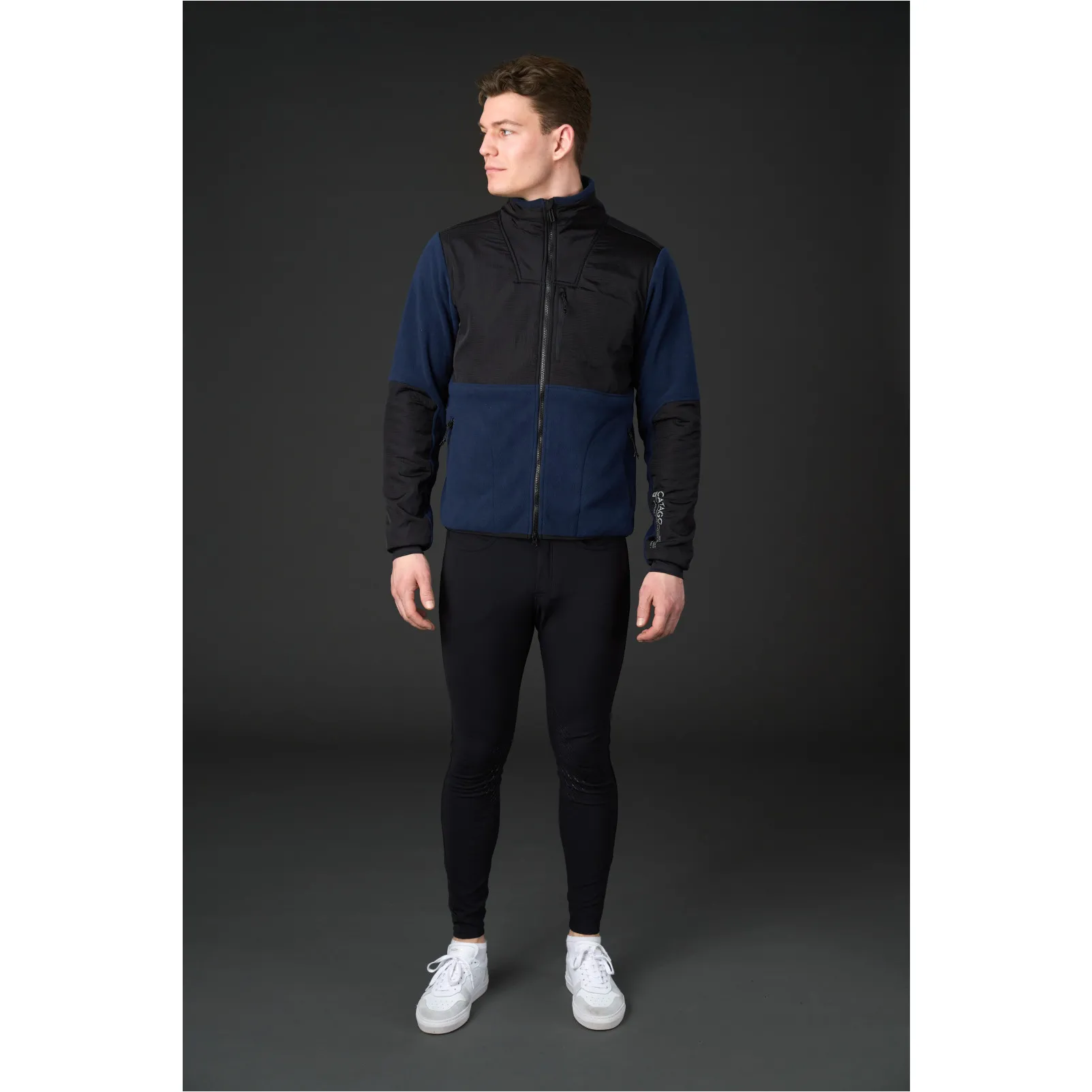 Herren Fleecereitjacke NEIL navy