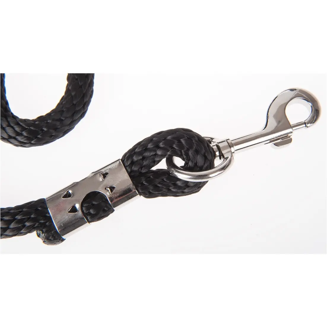 Führstrick mit Karabinerhaken BRIGHT schwarz 200cm