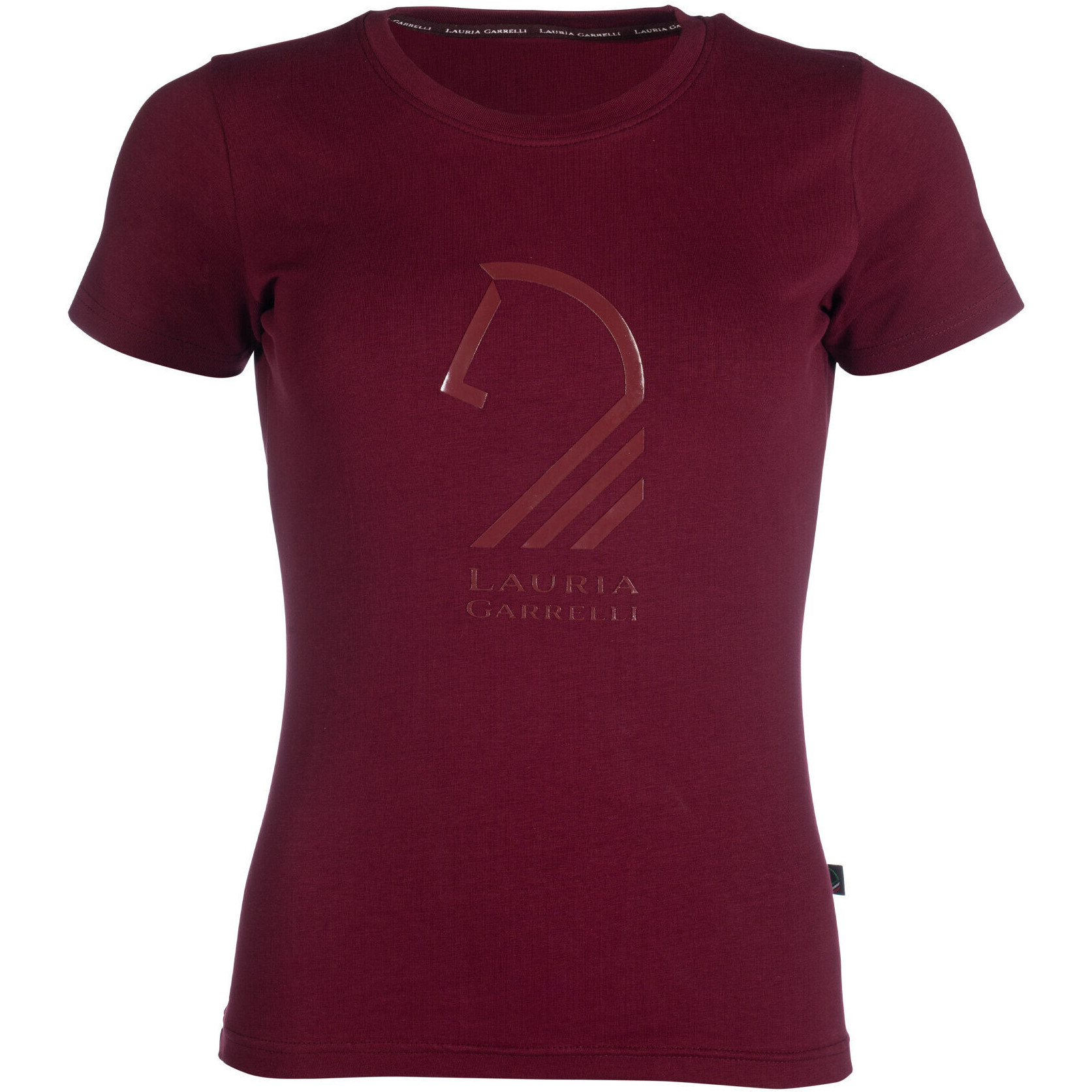 Damen T-Shirt LIVIGNO HORSE HEAD bordeaux