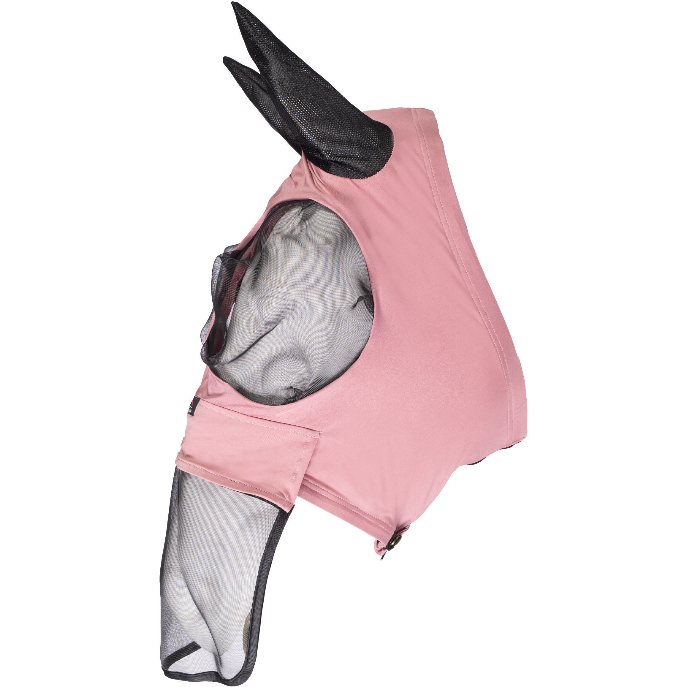 Fliegenschutzmaske mit Nüsternschutz ELASTIC altrosa