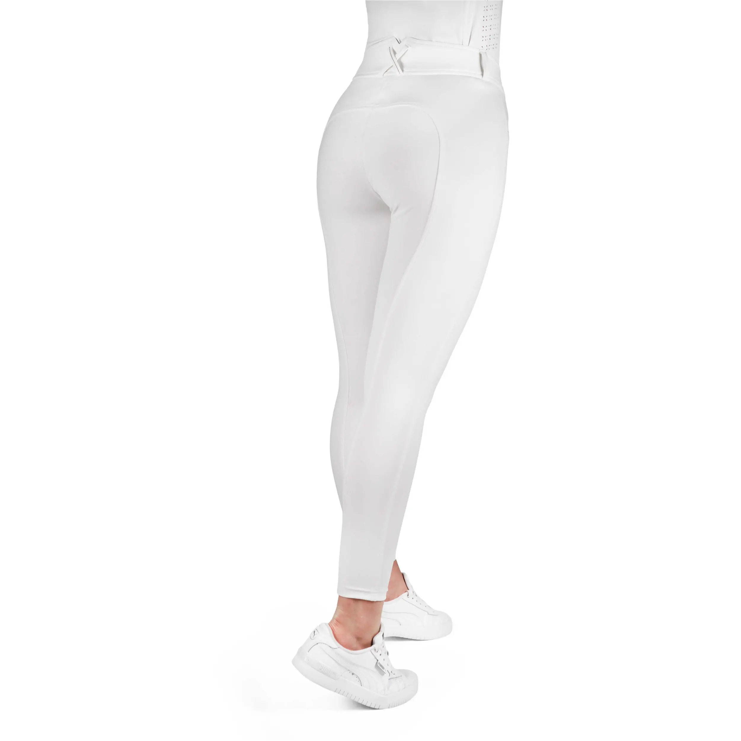 Damen Reithose Silikon Vollbesatz EK-CARLY weiß